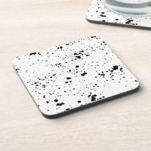 Porta-copo Padrão Preto de Splatter de Pintura