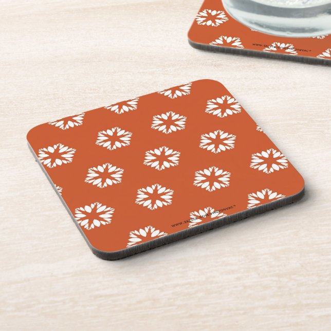 Porta-copo Padrão Retro Starburst Decoração Boho (Left Side)