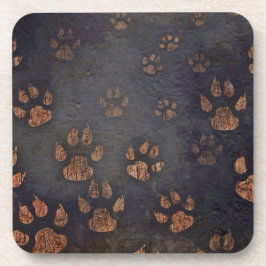 Porta-copo Padrão Rustic Black Paw