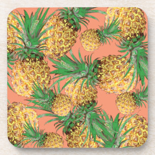 Porta-copo Padrão Tropical Yummy Pineapple