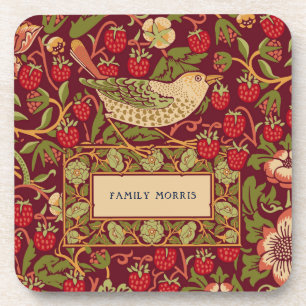 Porta-copo Padrão William Morris Strawberry Thief 