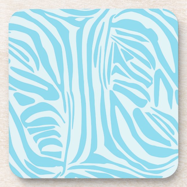 Porta-copo Padrão Zebra Azul (Frente)