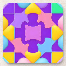 Padrões Abstrato geométricos coloridos