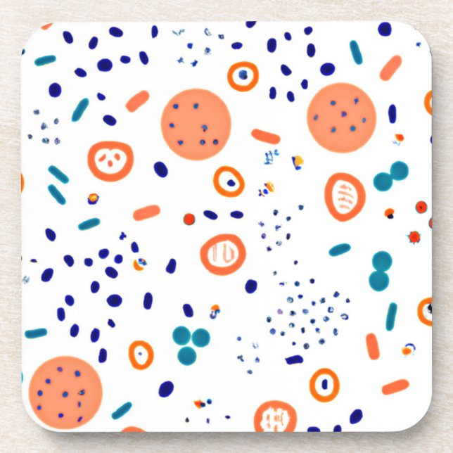 Porta-copo Padrões de Estilo Laranja Art Design (Frente)
