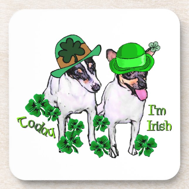 Porta-copo Padrões de Rua de Toy Fox Terrier (Frente)