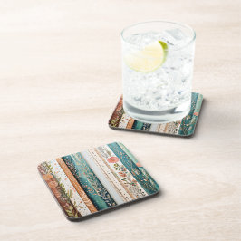 Porta-copo Padrões mistos shabby chic