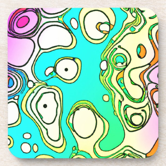 Porta-copo Padrões modernos Art Design (Frente)
