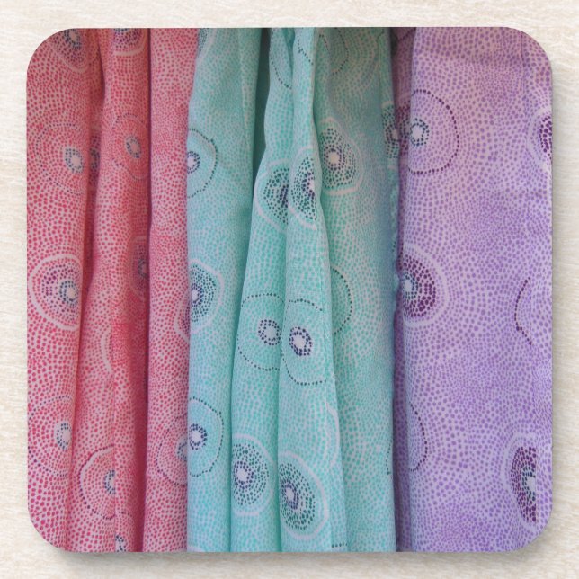 Porta-copo Padronização de tecido colorido (Frente)