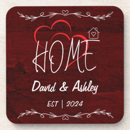 Porta-copo Página inicial de nomes de Casais personalizados N