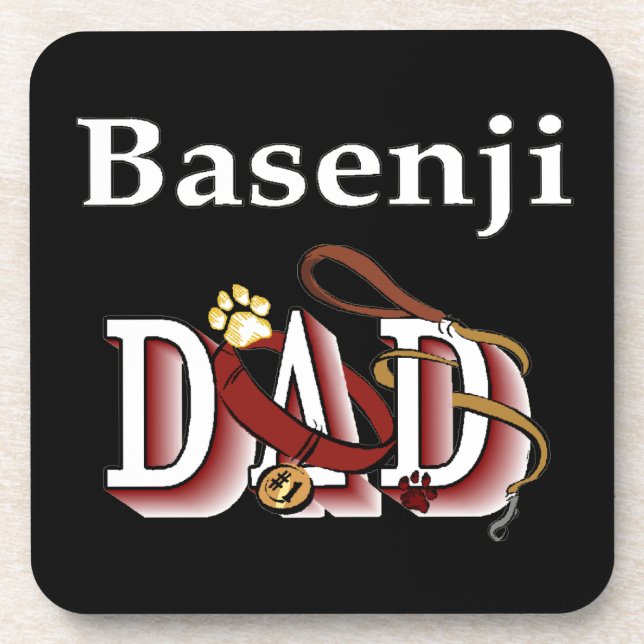 Porta-copo Pai Basenji (Frente)
