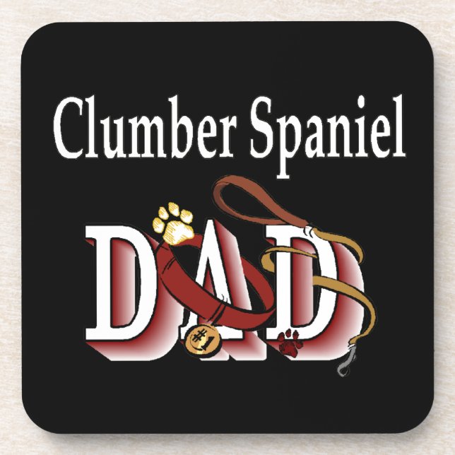 Porta-copo Pai Clumber Spaniel (Frente)