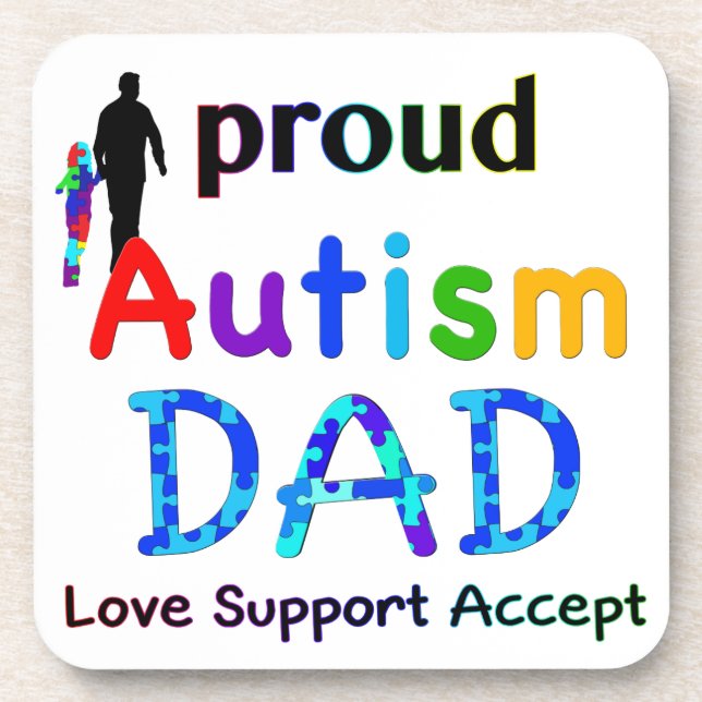 Porta-copo Pai de Autismo Orgulhoso (Frente)
