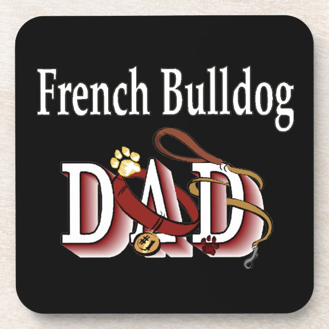 Porta-copo Pai de Buldogue Francês (Frente)