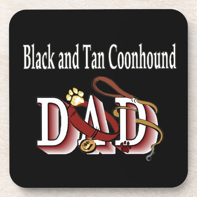 Porta-copo Pai de Conhôs Preto e Tan (Frente)