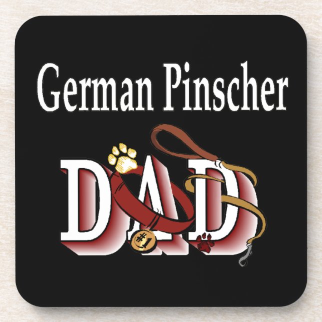 Porta-copo Pai de Pinscher Alemão (Frente)