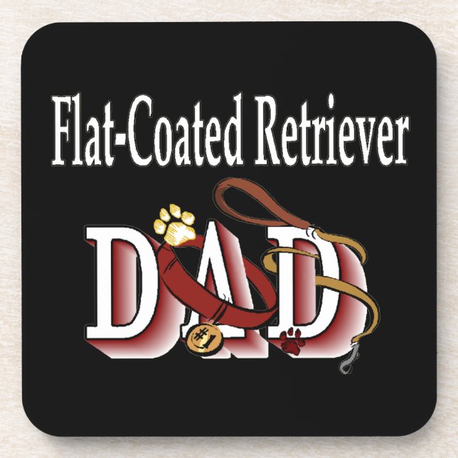Porta-copo Pai de Retriever Revestido Plano (Frente)