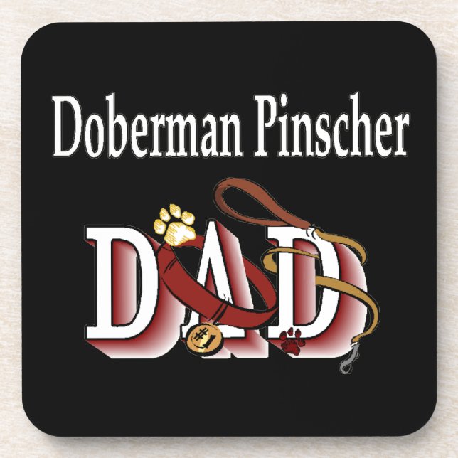 Porta-copo Pai Doberman Pinscher (Frente)