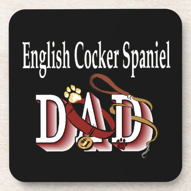 Porta-copo Pai Inglês Cocker Spaniel (Frente)