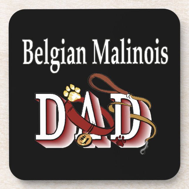 Porta-copo Pai Malinois belga (Frente)