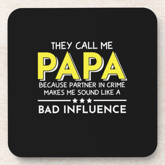 Porta-copo Pai Presente Chamam-Me Papas (Frente)