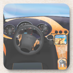 Porta-copo Painel do Carro Esportivo