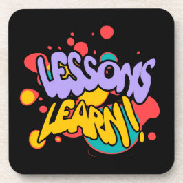 PORTA-COPO PAINT SPLASH LESSONS LEARN HARD PLASTIC COASTER