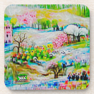 Porta-copo Paisagem de Aquarela 2