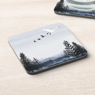 Porta-copo Paisagem de inverno irrealista