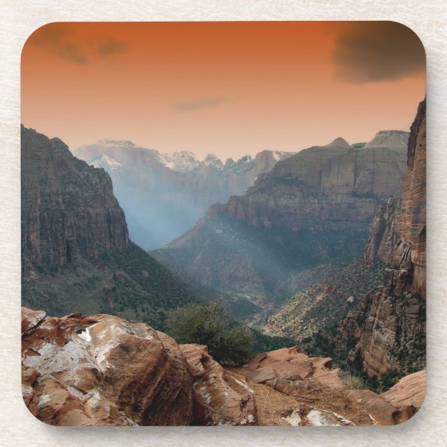 Porta-copo Paisagem de Zion National Park (Frente)