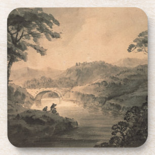 Porta-copo Paisagem (lavagem da caneta & da tinta)