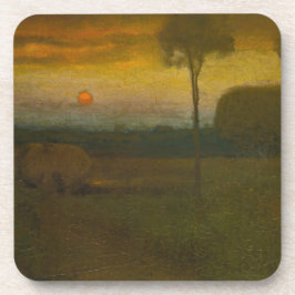 Porta-copo Paisagem noturna por George Inness (1889)