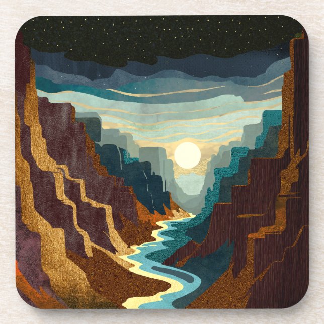 Porta-copo Paisagem Sunset Canyon (Frente)
