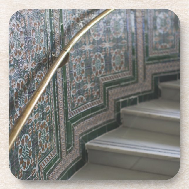 Porta-copo Palacio de Communicaciones, azulejos de Mata (Frente)