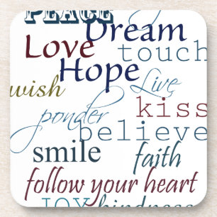 Porta-copo Palavras da inspiração