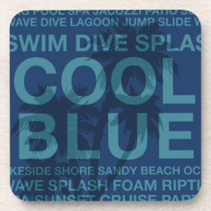 Porta-copo Palavras de Verão Portas copos de Poolside e Palm