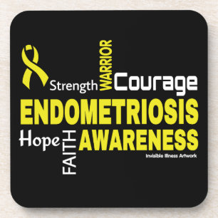 Porta-copo Palavras... Endometriose