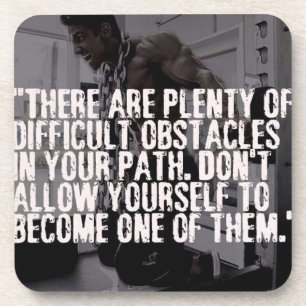 Porta-copo Palavras Inspirativas de Workout - Obstáculos