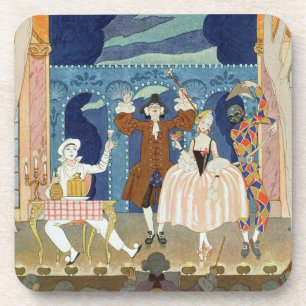 Porta-copo Palco da pantomima, ilustração para 'Fetes
