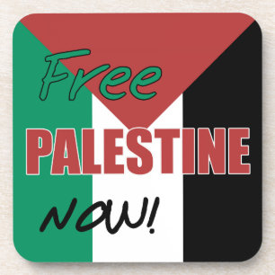 Porta-copo Palestina Livre Agora Bandeira Palestina