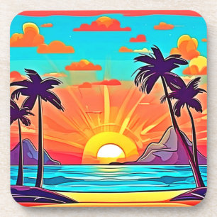 Porta-copo Palmas do Sol: Visão Tropical