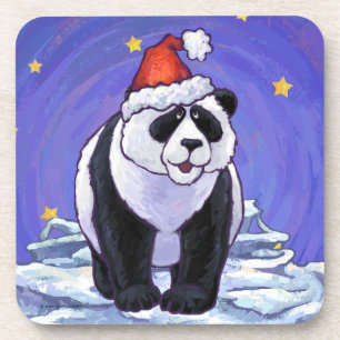 Porta-copo Panda Bear Christmas