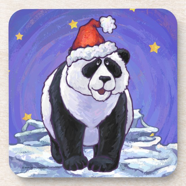 Porta-copo Panda Bear Christmas (Frente)
