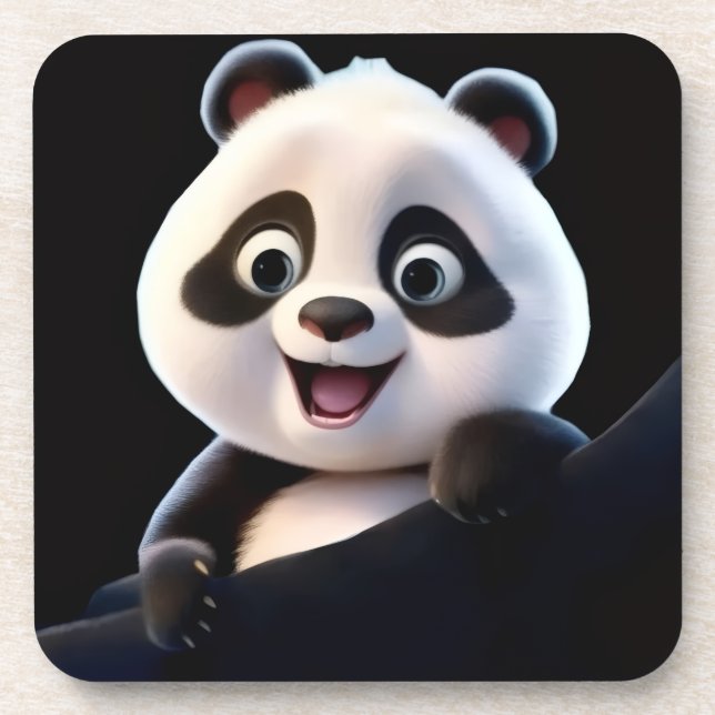 Porta-copo Panda Felizzinho (Frente)