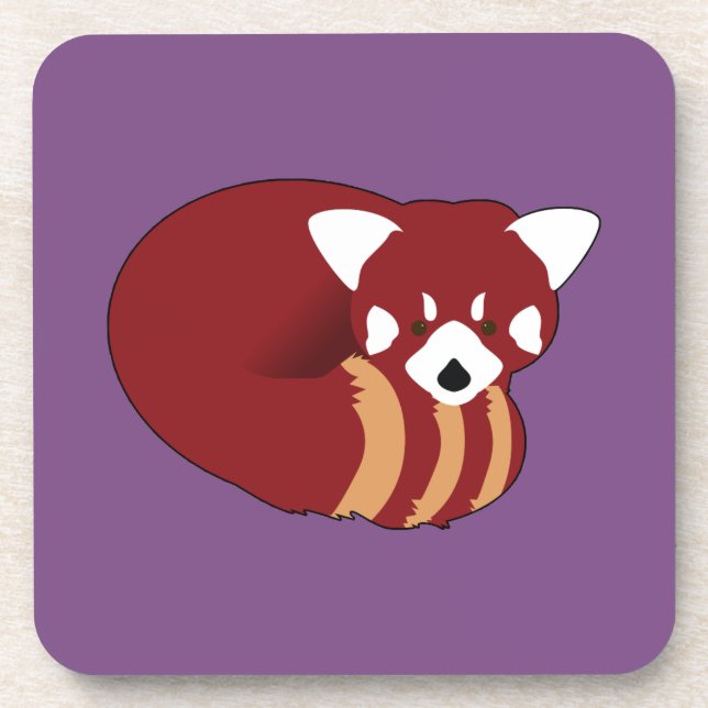 Porta-copo Panda Vermelho (Frente)