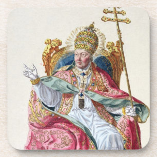 Porta-copo Papa Pius VI (1717-99) 'de DES Estampes de