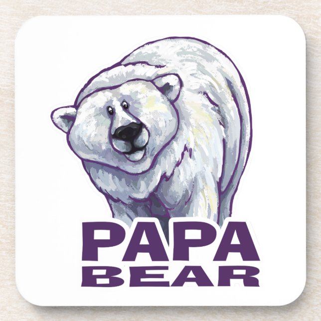 Porta-copo Papa Polar Bear (Frente)