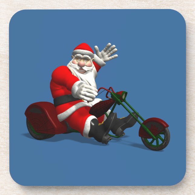 Porta-copo Papai Noel Em Trike (Frente)