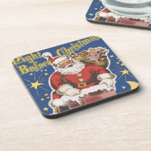 Porta-copo Papai Noel Vintage, Era a Noite Antes do Natal