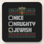 Porta-copo Papais noeis judeus adoráveis Hanukkah Natal feio<br><div class="desc">Papais noeis judeus adoráveis Hanukkah Natal feio</div>