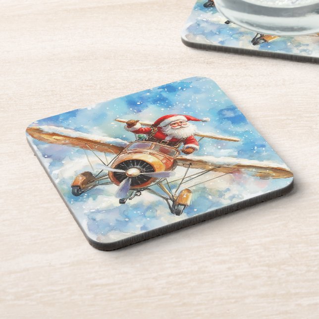 Porta-copo Papais noeis Voadores Tomar Coasters (Left Side)